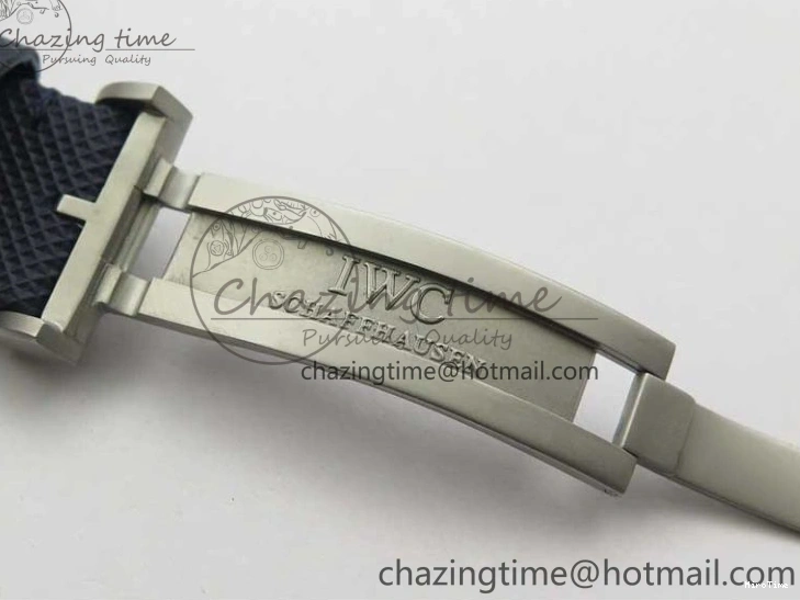 MIROTIME 0304 Reliable Pilot Chrono Blue Angels Black Ceramic ZF Best Edition on Blue Leather Strap A 7088